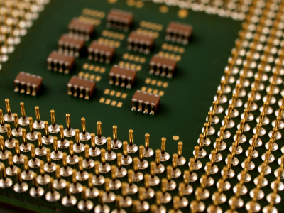 photograph of a CPU